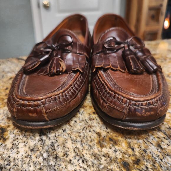 Johnson and Murphy Genuine Deerskin Men\'s Loafers Size 9M